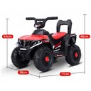 Ver imagem 3 de Mini Quadriciclo Eletrico Atv Ate 30kg Som e Musica 6v - Xcell - Vermelho
