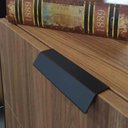 Ver imagem 4 de Kit 24 Puxadores Alça de Sobrepor para Móveis Preto Pv22 Armários Roupeiro Torralba