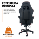 Ver imagem 7 de Cadeira Gamer Stillus Ergonômica com Apoio para Os Pés - Rosa e Branco - 1