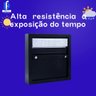 Caixa Correio Carta Grade/embutir Preta + 3 Números Pl Colonial - 5