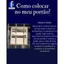 Ver imagem 6 de Caixa Correio Carta Grade/Embutir Preta + 3 Números Pl Colonial
