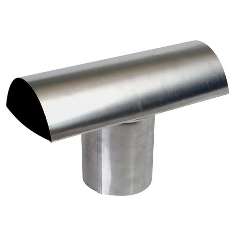 Chamine Tee Para Exaustão de Aquecedores A Gas 125mm Em Aluminio