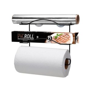 Suporte Organizador P/3 Rolos Cook Home Black 2502C Arthi