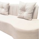 Ver mais imagens de Sofá 2 Lugares Orgânico Curvo Madrid 150cm Bouclé Marfim