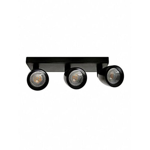 Spot LED Taschibra Base Linear Direct Mr16 Preto 3x4W 3000K