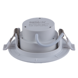 Spot de Embutir LED Redondo PP 7W 3000K Luz Amarela Luminária Teto/Gesso Startec - 2