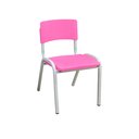 Ver imagem 4 de Kit 10 Cadeira Iso Infantil Rosa Escolar e Creche