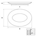Ver imagem 3 de Kit 2 Travessas de Porcelana Oval 40x29cm Baixela Servir Assados Branco Tramontina Sophia
