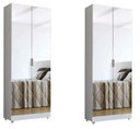 Ver imagem 1 de 2 Sapateira com Espelho 2 Portas Branca 30 Pares