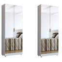 Ver imagem 1 de 2 Sapateira com Espelho 2 Portas Branca 30 Pares