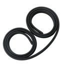 Ver imagem 1 de Borracha Universal de Vedacao para Porta de Carro 5m Casca Cobra Protetora de Borda Preta Acabamento