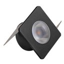 Ver imagem 1 de LUMINATTI LUMINÁRIA MINI LED DE EMBUTIR ALUMINIO PRETO 1W 2700K LM620