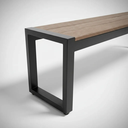 Ver imagem 7 de Banco de Madeira Plastica sem Encosto Steel 200cm