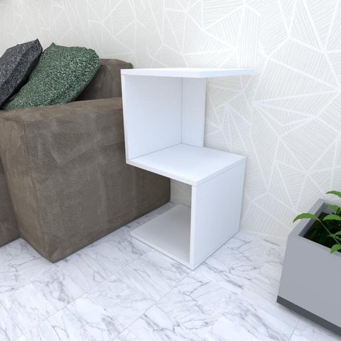 Mesa Lateral Branca Aparador de Sofa Sala Mesa Lateral Cama Mesa de Canto Sala de Estar