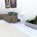 Ver imagem 2 de Mesa Lateral Branca Aparador de Sofa Sala Mesa Lateral Cama Mesa de Canto Sala de Estar
