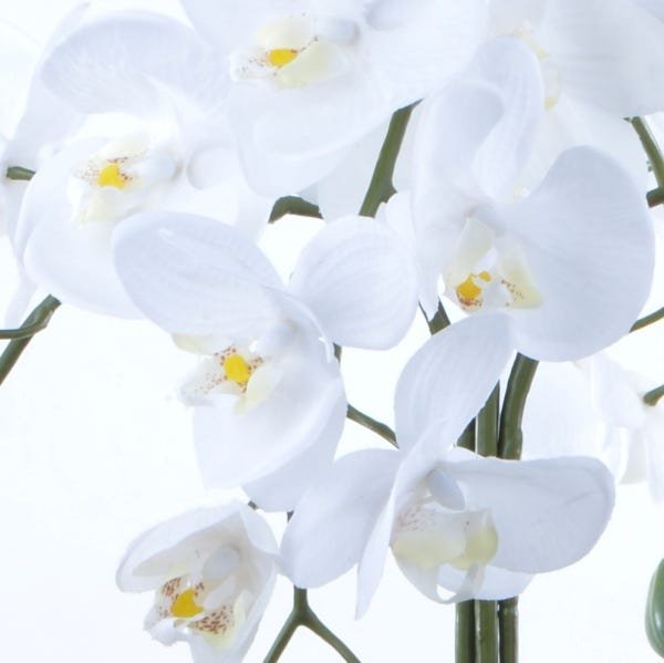 Arranjo Centro de Mesa de Orquídea Branca em Vaso Cobre - 3