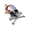 2 Adesivos Caveira 3d, Skull, Emblema, Moto, Carro - 2