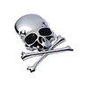 2 Adesivos Caveira 3d, Skull, Emblema, Moto, Carro - 1