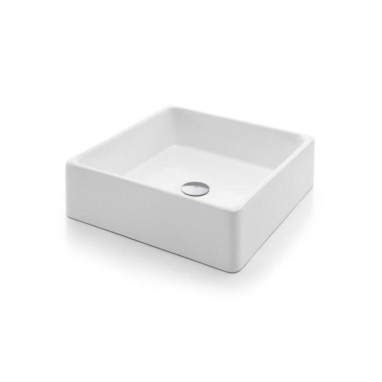 Cuba Apoio 39x39Cm sem Mesa Luxo Quadrada QD1 Docol