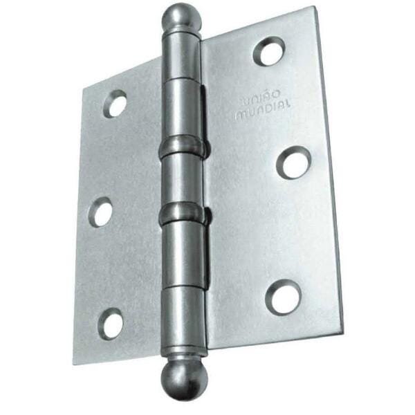 Dobradiça Aço 3.1/2" 3 Peças com Anel 625604 Fcr União Mundial