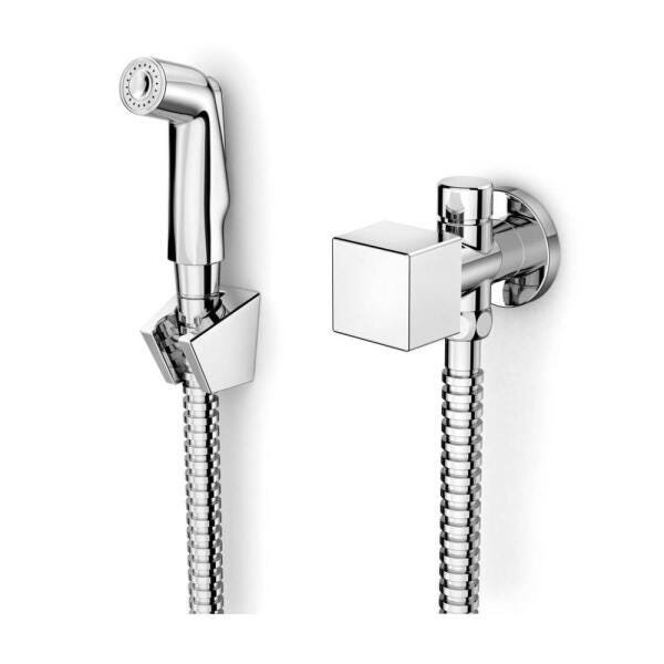 Ducha Higiênica Incepa Platinum Quadrado de Parede Com Derivação Cromado - 1