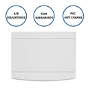 Ver imagem 2 de QUADRO DISTRIBUIÇÃO EMBUTIR 6/8 DISJUNTORES C/BAR. PVC TIGRE