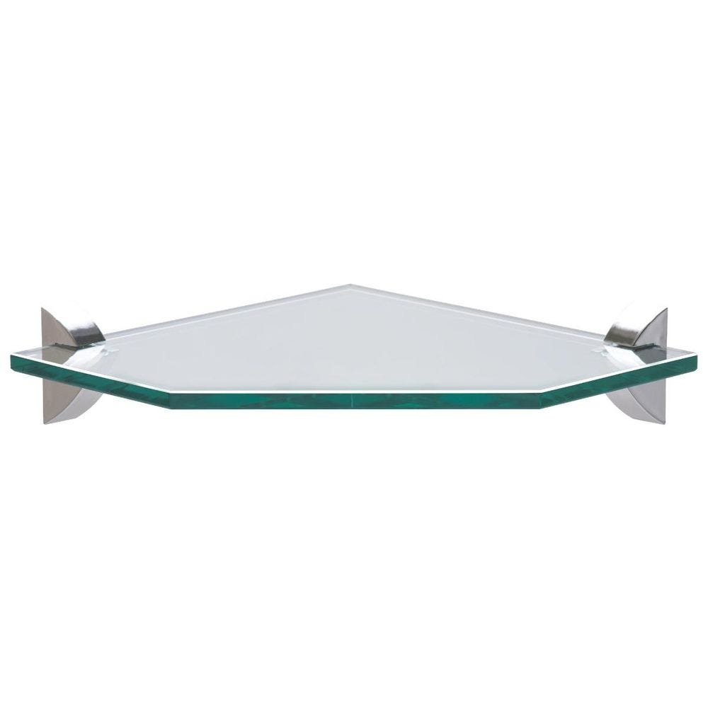 Prateleira Glass Quadrada Canto 25x25x1 - 1