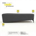 Ver imagem 4 de Puff Recamier Decorativo Orgânico Lavie 140cm Premium Bouclê Cinza Escuro - Desk Design