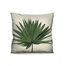 Capa de Almofada Decorativa Folhagem Verde para Sofá 100% Algodão - 45x45cm - 1
