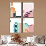 Kit com 4 Quadros em Lona Arquitetura 60x90cm - 1
