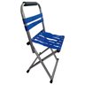 Cadeira Reforçada Dobrável Portátil Pesca, Camping Até 120kg: Azul - 3