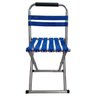 Cadeira Reforçada Dobrável Portátil Pesca, Camping Até 120kg: Azul - 2
