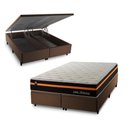 Ver imagem 1 de Cama Box Baú Sirius c/ Molas Ensacadas 193x203 King House