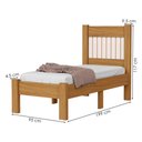 Ver imagem 3 de Cama de Solteiro Mdf 199x95 Cm Bela Nature Off Decmade