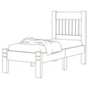 Ver imagem 6 de Cama de Solteiro Mdf 199x95 Cm Bela Nature Off Decmade