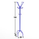 Ver imagem 2 de Dais Mancebo Cabideiro Chão Organizador Bolsa Casaco Roupa Azul