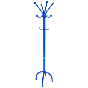 Dais Mancebo Cabideiro Chão Organizador Bolsa Casaco Roupa Azul