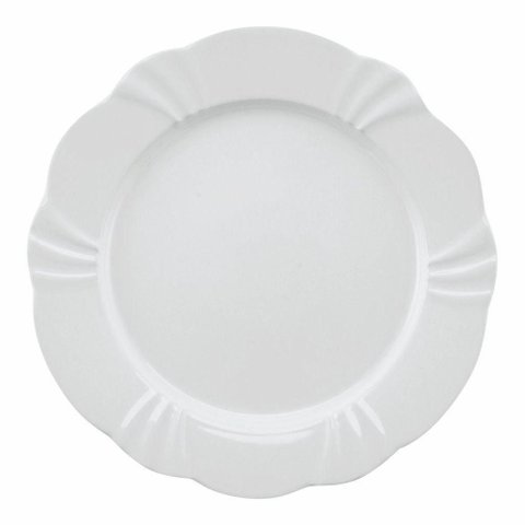 Jogo de Pratos Rasos em Porcelana Soleil com 6 Peças 29cm Oxford White