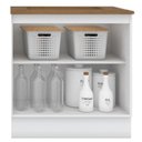 Ver imagem 3 de Balcao com Tampo para Cooktop 2p 80cm Americana Branco Nature Henn