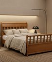 Ver imagem 1 de Cama Maciça 1,30 X 1,90 - Madeira Maciça - Móveis de Gramado - ( Cor Marrom )
