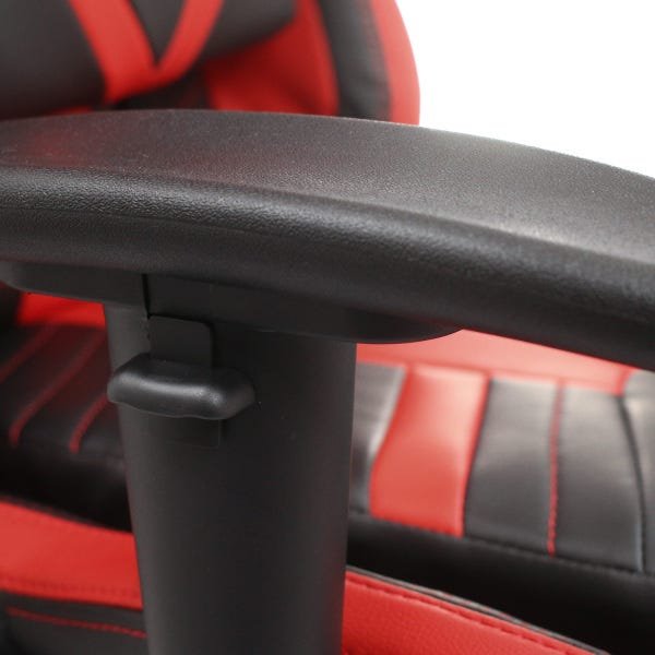Cadeira de Escritório Liba Gamer Ergonômica Estofado Vermelho - 5