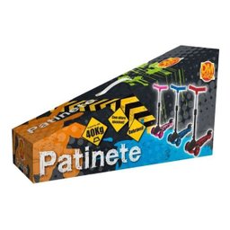 Patinete Infantil Radical 3 Rodas Power Dobrável Rosa - 3