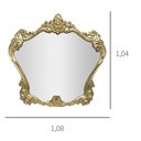 Ver imagem 5 de Espelho Provençal Decorativo Dourado Luxo