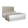 Cabeceira Triumph Capitone 1,95 cm - Linho Creme - 1