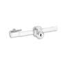Fechadura Para Vitrine de Vidro Com Porta de Correr Cromada - 2