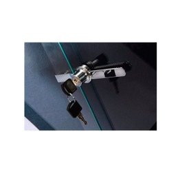 Fechadura Para Vitrine de Vidro Com Porta de Correr Cromada - 4