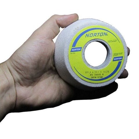 Rebolo Copo Cônico Branco Para Retífica 4" x 1.1/2" x 31,75mm AA-60 Norton