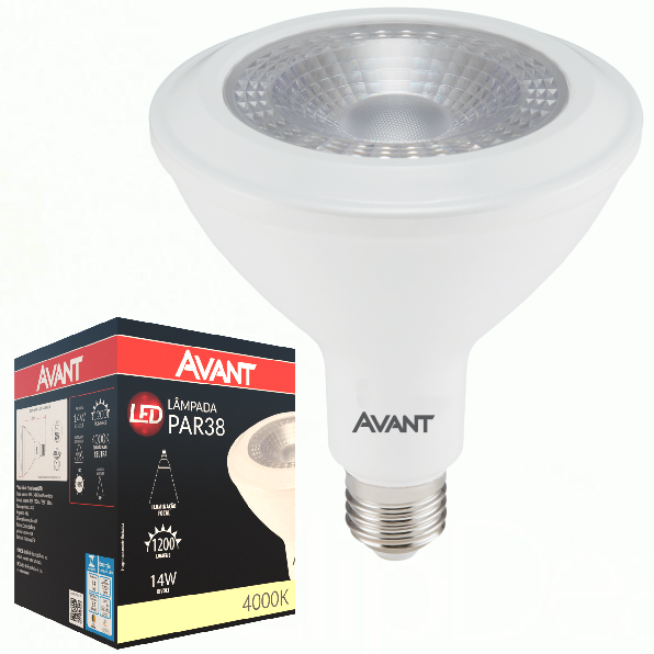 Lâmpada Avant PAR-38 LED 14W - Bivolt 4000K