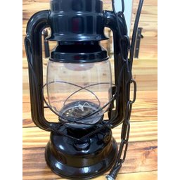 Luminária Vintage Retrô Metal Elétrica LED Lampião Preto - 3 Luminária Vintage Retrô Metal Elétrica LED Lampião Preto - 3