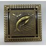 Ralo Vintage Retrô Quadrado Golfinho Bronze 12x12 - 1